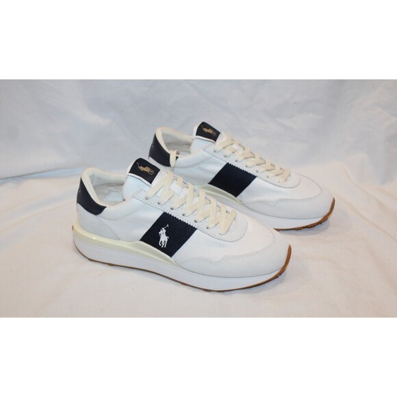 Ralph Lauren Other - Polo Ralph Lauren Men's Train 89 Athletic Sneakers Suede Nylon White NEW SZ 7.5